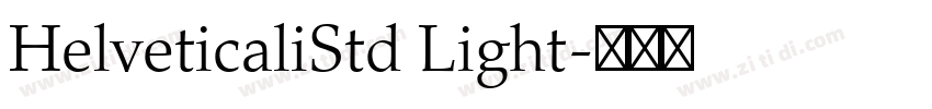 HelveticaliStd Light字体转换